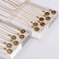 thumbnail image 3 of 26 English Letters (A-Z) Necklace For Women Titanium Steel Stainless Steel Pendant Necklace Pearl Shell Oil Drop Necklace As Gift For Wife , Daughter, Friend, 3 of 9