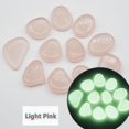 thumbnail image 5 of 100 Uds. Piedras luminosas que brillan en la oscuridad, guijarros brillantes para pasarelas al aire libre, decoración de jardín, pecera, rocas de guijarros, 5 of 5