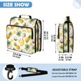 thumbnail image 3 of Zipper Binder with Shoulder Strap 2 inch 3 Ring Waterproof File Folder Organizer Bag 500 Sheet Coconuts and Pineapples Pattern, 3 of 8