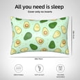 thumbnail image 6 of Disketp Avocado Satin Pillowcase For Hair And Skin - Satin Pillow Cases Standard Size 20x30 Inches With Zipper,Gifts For Women Men, 6 of 8