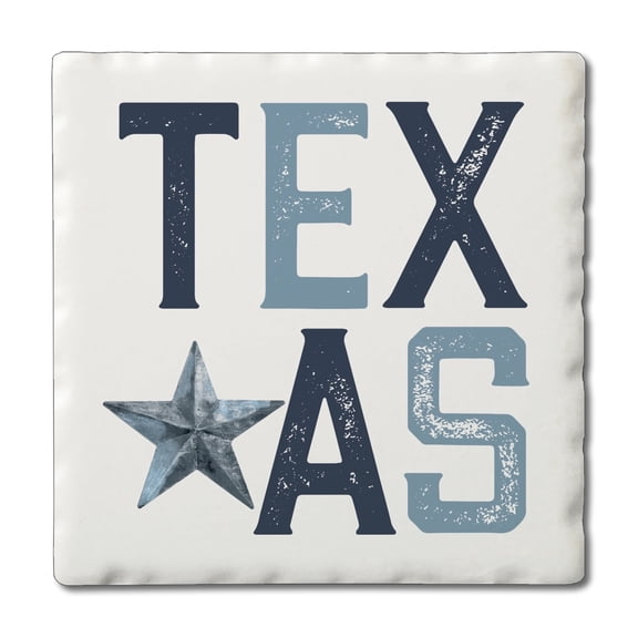Thirstystone Patriotic Texas 4-Pack Tumbled Tile Coasters