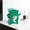 Green, variant on Colorful Hands-on-Hips Tissue Box Cover, Cute Cartoon Robot Shaped Facial Tissue Holder for Bathroom & Desk Decor