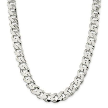 13mm Curb - Mia Diamonds 925 Sterling Silver 13mm Curb Chain