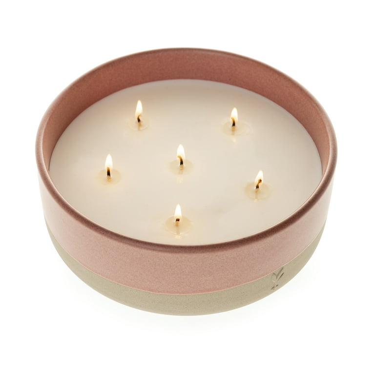 Better Homes & Gardens Peach Scented Ceramic Dip 6-Wick Candle