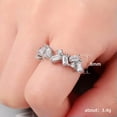 thumbnail image 5 of EOEMY Fashion Band 925 Silver Filled Ring Jewelry Women Wedding Party Ring Sz 6-10-8-Silver, 5 of 7