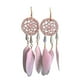 thumbnail image 4 of Jumpingount Pendientes bohemios, pendientes colgantes, 1 par con diseño de atrapasueños, cómodo regalo de cumpleaños para mujeres y niñas, Rosa 5Conjunto, 4 of 6