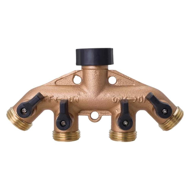 Conector Para Manguera Melnor Metálico Cuádruple