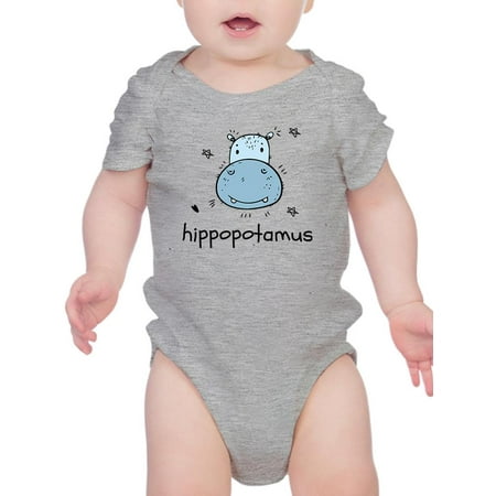 

Kiddie Hippopotamus Drawing Bodysuit Infant -Image by Shutterstock 6 Months