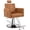Brown, variant on KtaxonHydraulic Barber Chair, 330 lbs  Heavy Duty Capacity Reclining Salon Stool, Black Leather