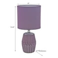 thumbnail image 3 of Maison Concepts Ceramic Table Lamp With Shade Meridian Purple (Purple) 6" X 6" X 12.6", 3 of 3