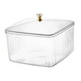 thumbnail image 2 of Fruit Serving Tray with Lid Multifunction Container Tabletop Organizer Cans Candy Snack Serving Bowl for Picnic Wedding Holiday Gift Kitchen Clear, 2 of 8