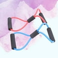 thumbnail image 4 of HLONK 4 PCS Gym 8 Word Chest Developer Rubber Latex Resistance Bands Pulling Rope Exercise Stretch Fitness Yoga Tube, 4 of 12