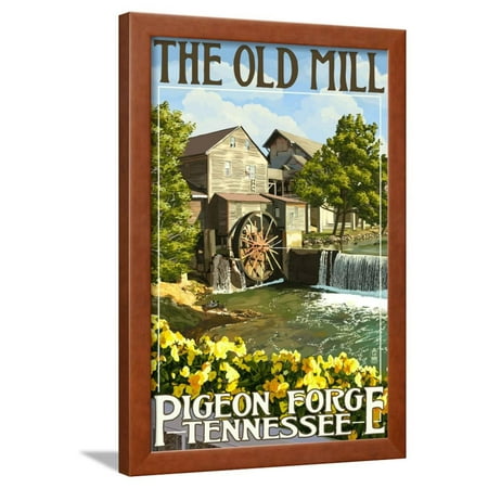 The Old Mill - Pigeon Forge, Tennessee Framed Print Wall Art By Lantern