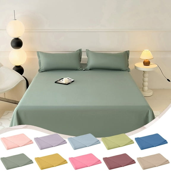 Clearance Under $5! InsCrazy King Size Sheet, Lightweight, Soft and Brushed Microfiber Bed Sheets for Adults 108" x 102"