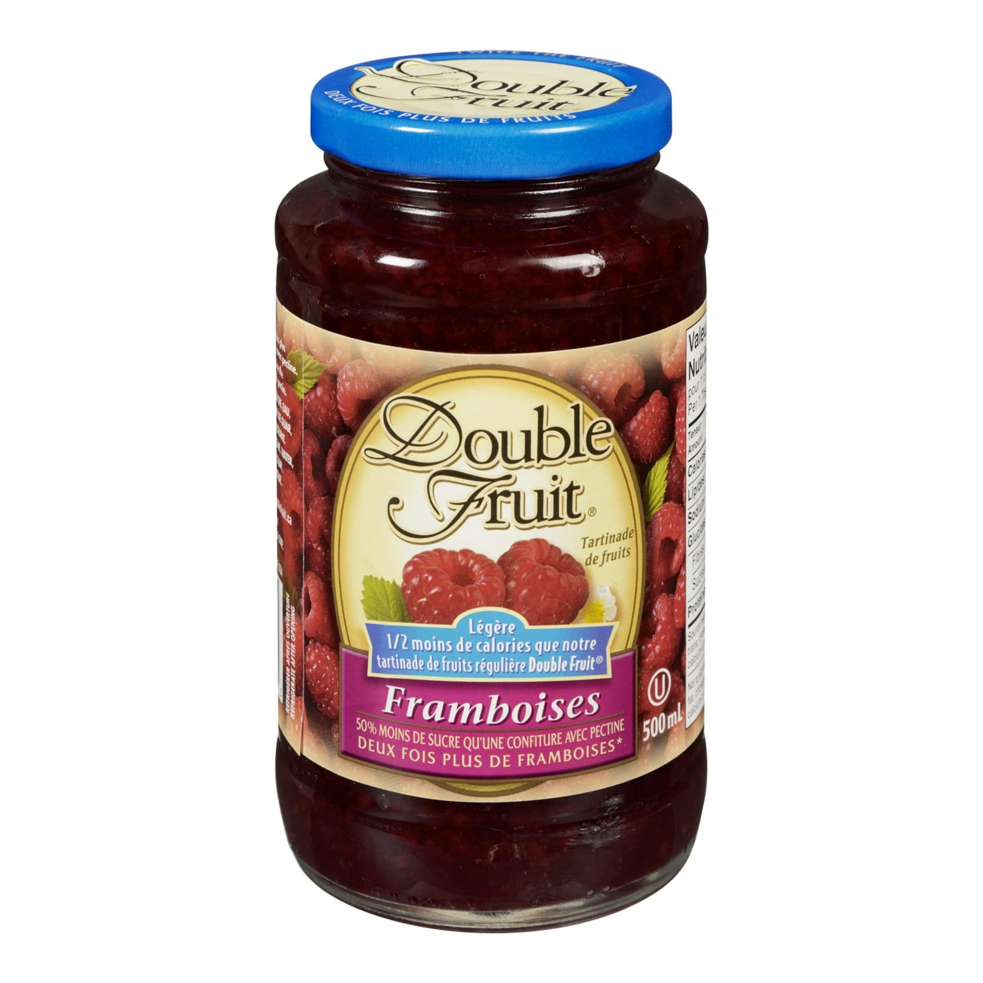 Double Fruit Light Raspberry Fruit Spread 500mL