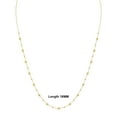 thumbnail image 5 of SZUL Women's 14K Yellow Gold Bead Station Necklace with Lobster Clasps, 5 of 6