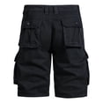 thumbnail image 6 of Pxiakgy cargo pants for men Male Summer Cargo Pants Solid Color Pocket Tether Plus Size Wash Shorts cargo pants men mens cargo shorts Black + 34, 6 of 6