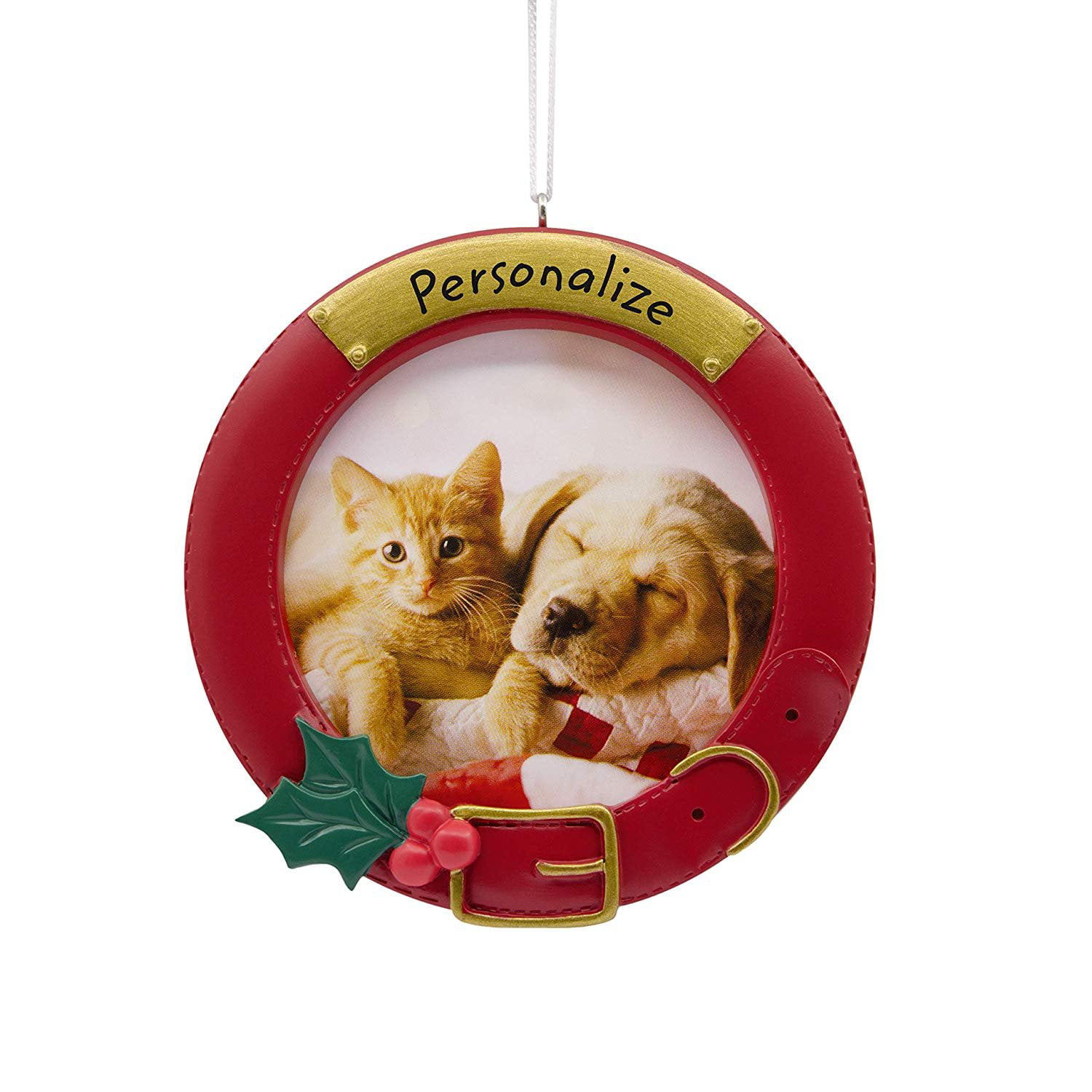 Hallmark Christmas Ornaments, Pet Collar Personalized Picture Frame