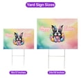 thumbnail image 5 of Happy Easter Boston Terrier with Bunny Ear Headband and Flowers Yard Sign Gentleman Dog Lover Gifts Outdoor Home Lawn Garden Porch Decor - 13001, 5 of 5