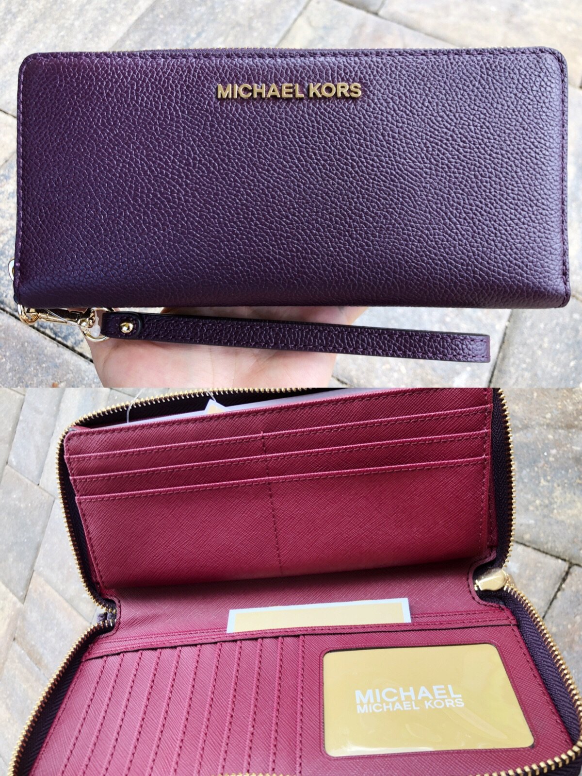 michael kors mulberry wallet