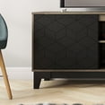 thumbnail image 5 of Nexera Hexagon TV Stand with Doors for TVs up to 80 in., Bark Gray and Charcoal Gray, 5 of 10