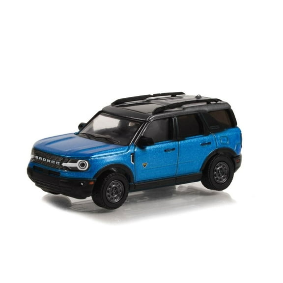 2022 Ford Bronco Sport Badlands, Blue - Greenlight 68010C/48 - 1/64 Scale Diecast Model Car