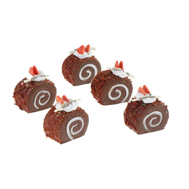 5 Uds para Pasteles Artificiales Comida de Simución Pastel Postre Cocina Juguete Decoración para hogar café Macarena Pastel de comida falsa