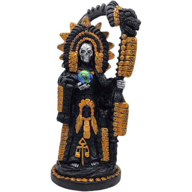 MORIN Imágenes | Figura decorativa | Santa Muerte Azteca 27CM (negro)