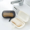 thumbnail image 2 of Leak Proof Travel Soap Case Zippered Drainage Soaps Holder Box to Keep Soap Dry for Fitness and Business Trip Essential, 2 of 8