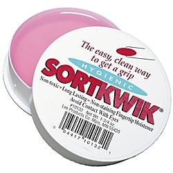 Style Moistener - Lee® Sortkwik™ Hygienic Fingertip Moistener, 50% Recycled, 1.75 Oz, Pink, Pack Of 2