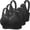 Black, variant on Wensltd Women's 3 Pack Wireless Bras Lace Full Coverage Comfort Everyday Bras
