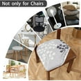 thumbnail image 4 of Chair Seat Covers set of 4 Stretch Printed Chair Covers for Dining Room Square Removable Washable Chair Protector Seat Cushion Slipcovers for Kitchen Office, 4 of 6