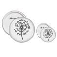 thumbnail image 1 of La silueta de flor diente de Leon planta Insignia insignia botón diseño conjunto, 1 of 3