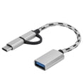 thumbnail image 3 of Durable USB3.0 Transfer Connector Type-C OTG 2Pcs Transfer Wiring, PC for Computer Gold,Gray, 3 of 7