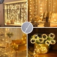 thumbnail image 4 of Guirnalda de luces LED con forma de cortina para decoración navideña, 8 modos, para el hogar, Año Nuevo y Navidad, 4 of 5