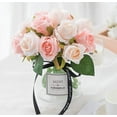 thumbnail image 2 of 1 manojo de flores de rosas artificiales, arreglo de 12 cabezas, ramo de seda para fiestas de oficina en casa, decoración nupcial y de boda Zhivalor  CZJJ-HQ25-3, 2 of 6