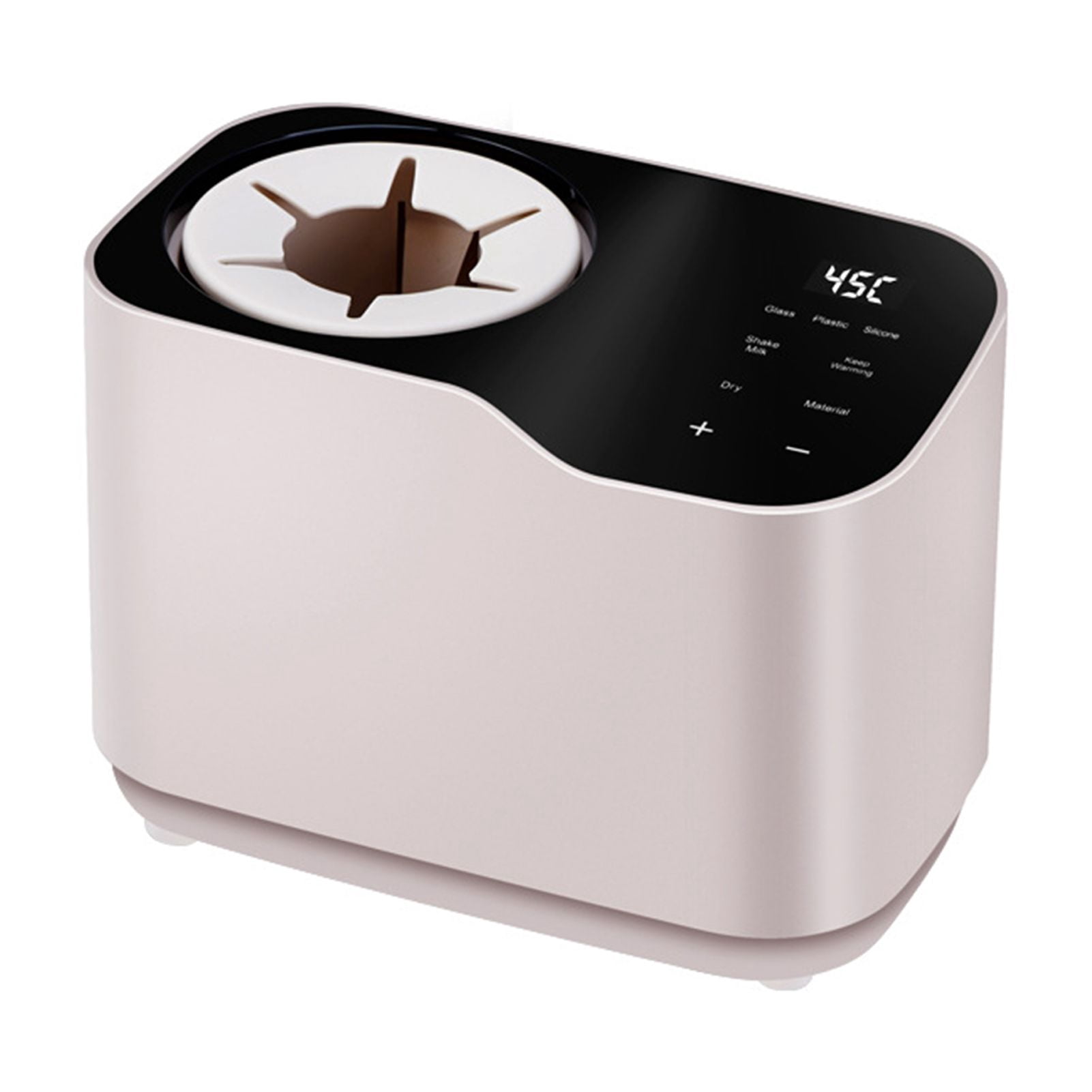Yedigre Milk Warmer with Thermostatic Feeding Waterless Heating Rotary Heating Easy to Use Universal Baby Bottle Warmer for Safe Heating