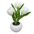 thumbnail image 2 of Luz LED de noche con forma de tulipán para decoración del Ehuebsd hogar maceta de flores lámpara de mesa ambiente de dormitorio, 2 of 9