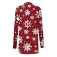 thumbnail image 3 of GERsome Womens Christmas Cardigans Long Sleeve Open Front Outwear Casual Loose Fit Lightweight Xmas Holiday Tops Fall Cardigans for Women, 3 of 4