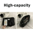 thumbnail image 5 of Quilted Puffer Tote Bags for Women Lightweight Quilted Padding Shoulder Bag Satchel Handbag Zip Puffer Bag Green, 5 of 6