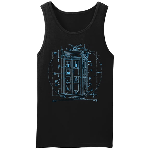 Call Box Tank Top Leonardo Da Vinci Vitruvian Style Shirt