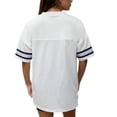 thumbnail image 5 of Women's Gameday Couture White Boise State Broncos Iconic Oversized Fashion Jersey, 5 of 5