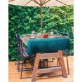 thumbnail image 3 of Hokiten Outdoor Tablecloths with Umbrella Hole & Zipper, Summer Beach Coastal Tablecloth Rectangle 60x84 Inch, Slippers Palm Leaf Shells Coral Waterproof Table Cloth, Patio/Pool/Picnic Table Covers, 3 of 7