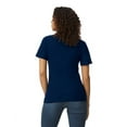 thumbnail image 2 of Gildan B01260654 Softstyle Pique Polo Shirt for Women, Navy - Medium, 2 of 3