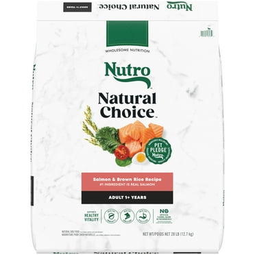 Nutro Natural Choice Adult Dry Dog Food, Salmon & Brown Rice Recipe, 28 Lb Bag