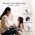 thumbnail image 3 of Petunia Keepsake Small Urns For Human Ashes Adult Man - Gray Urn For Ashes For Women - Mini Cremation Urn For Mom - Tiny Memorial Urns For Adult Female - 3 Inch, 3 of 7