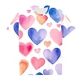 thumbnail image 4 of CXYYY Shirts for Girls,Girls Shirts,Children'S Valentine'S Day Fashion Printed Short Sleeved Top (Blue-c 12-13 Years), 4 of 4