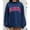 Navy blue with red background and white edges, variant on Unisex Classic High Collar Cotton Athletic Sweatshirt, Oversized Loose Fit Embroidered PARKE Long Sleeve Casual Pullover Tops