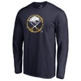 thumbnail image 2 of Men's Navy Buffalo Sabres Splatter Logo Long Sleeve T-Shirt, 2 of 4