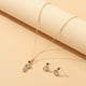 thumbnail image 3 of Conjunto de aretes de collar de diamantes de joyería de moda para damas Wmkox8yi sjalhkljlk1340, 3 of 6